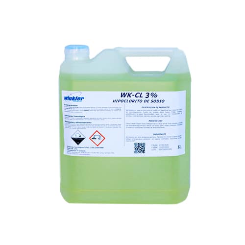 Cloro hipoclorito sodio 3% Winkler WK-CL 5 litros